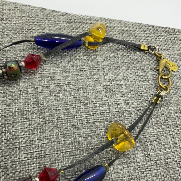 Treska Colorful Glass Bead Necklace - Picture 9 of 9